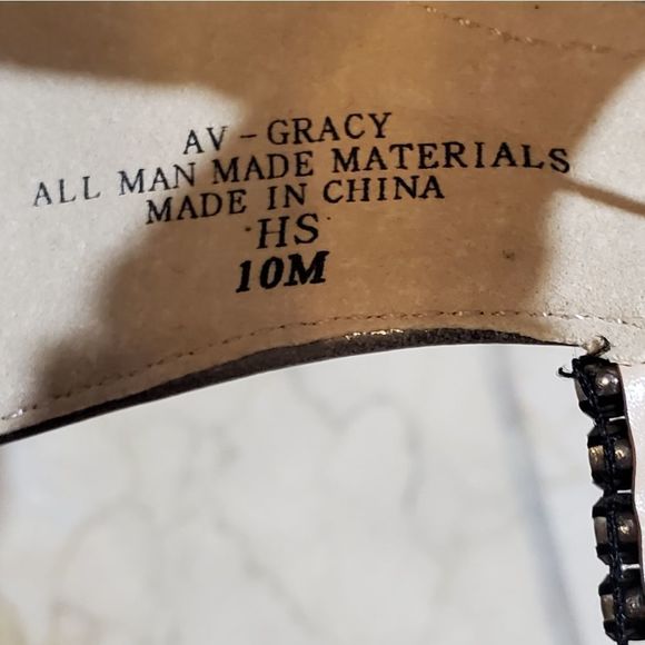 Adrienne Vittadini Gracy Silver Rhinestone Ankle Strap Heels Party Shoes 10 New - Picture 15 of 16